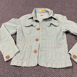 Tulle Corduroy feel button up jacket. Mint ish color. Super cute. 4 pockets.